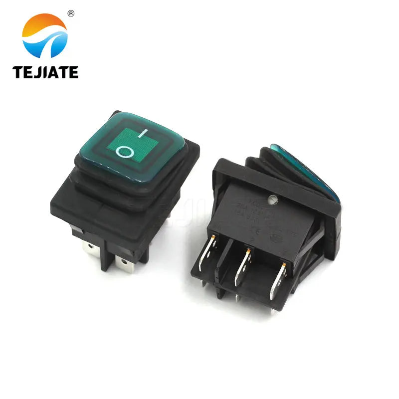 1PCS Toggle Switch KCD4 Ship-type Rocker Switch 4/6 Feet 2/3 Gear Waterproof Boat Shaped High Current Power Microswitch