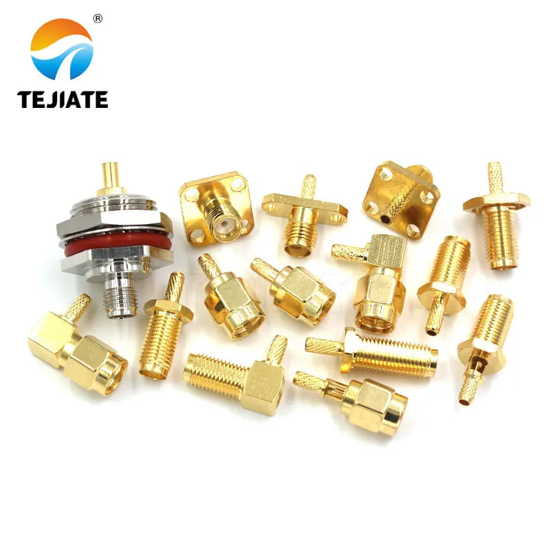 1PCS SMA RPSMA J/JW/KF/KY/KYW-1.5 Crimp Feeder Connector Power Test Adapter Match For RG316