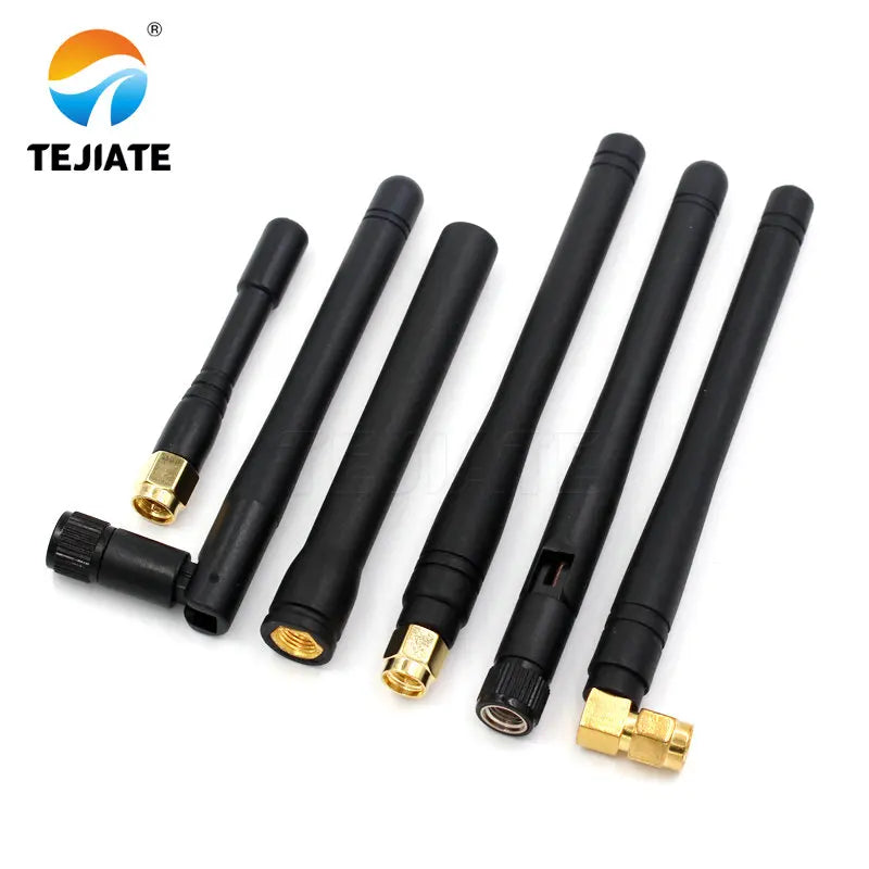 5PCS GPRS/GSM SMA 6/8/10/10.5/11CM Glue Antenna Straight/Bent Header Inner Pin/Hole Four Frequency High Gain Kit Black