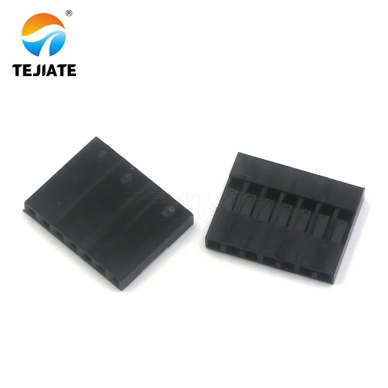 200PCS DuPont Rubber-shell  2.54mm Spacing DuPont-wire Plug  Single/Double Row 1x1/2/3/4/5/6/7/8/9/10P 2x4/5P Multiple Type