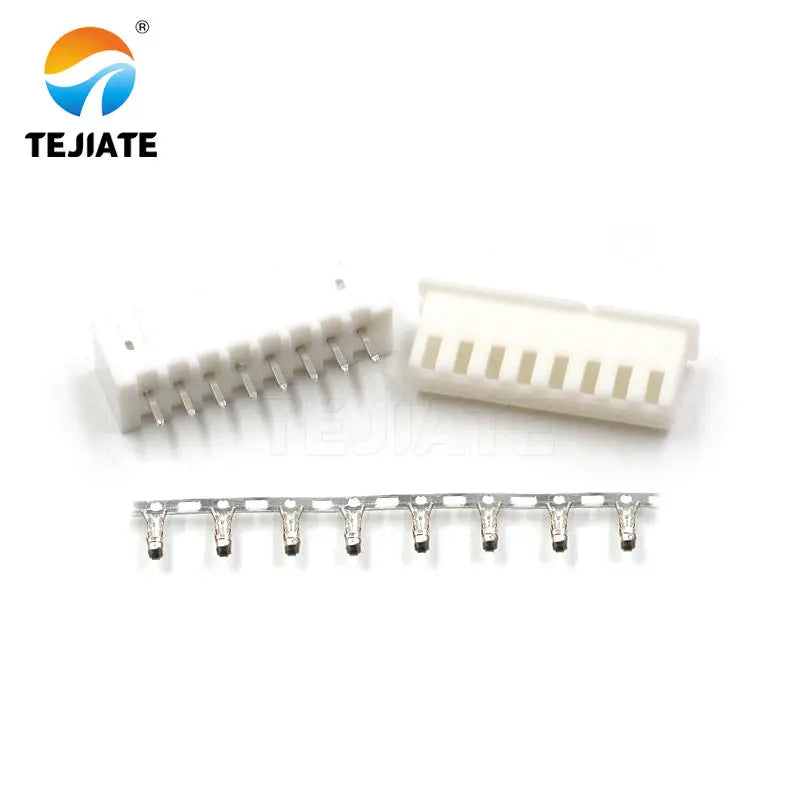 50PCS XH2.54MM Connector Plug+Straight Pin Socket+Terminal 2/3/4/6/8/10/12P Wire Cable Adpter Spring DIY Kit