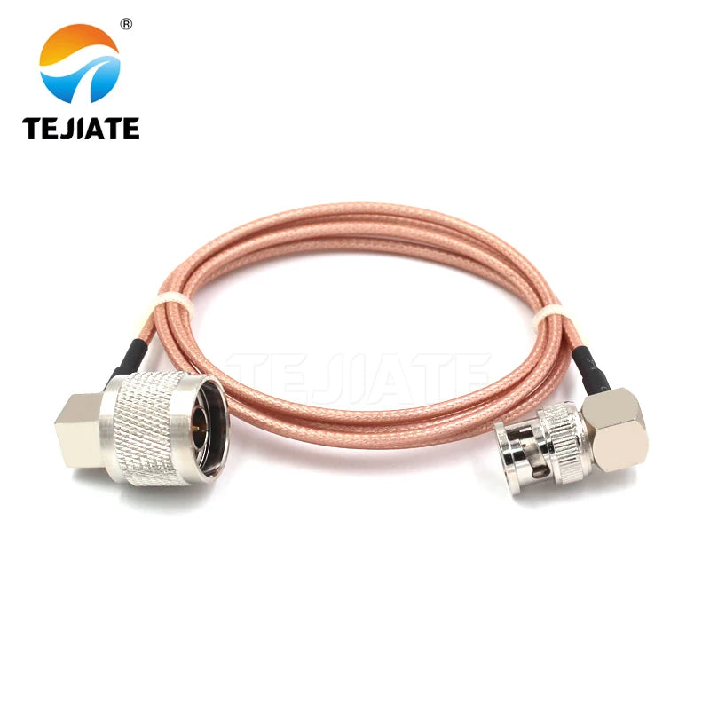 1PCS TEJIATE Adapter Cable BNC To N Type BNCJW Convert NJW 8-90CM 1M 1.5M 2M Length Connector RG316 Wire