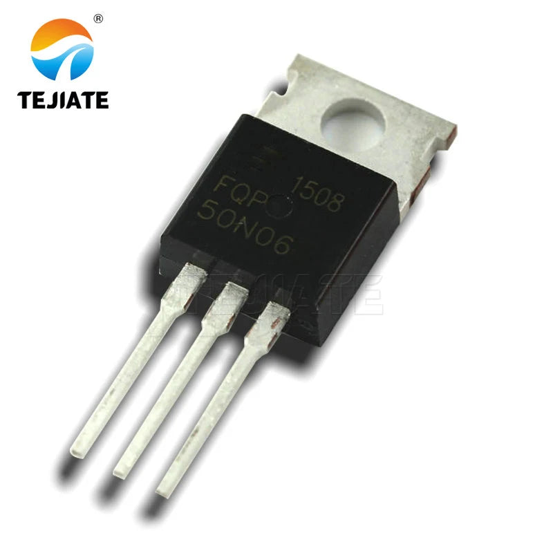 10Pcs/lot FQP50N06 TO220 50N06 MOSFETl FQP50N06