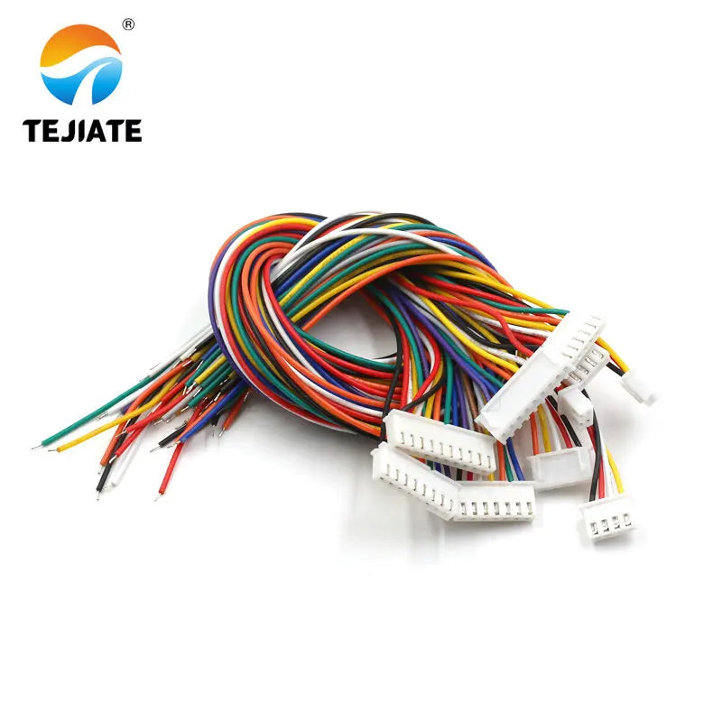 10PCS XH2.54 Electronic Wire 2/3/4/5/6/7/8/9/10P Color Terminal Line Connecting Wire 30CM Single Head Tin Plated