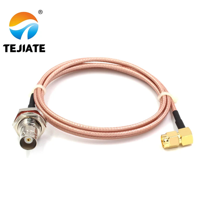 1PCS TEJIATE Adapter Cable BNC To SMA Type BNC-K Convert SMA-JW 8-90CM 1M 1.5M 2M Length Connector RG316 Wire