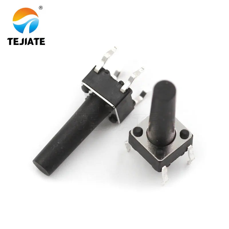 100PCS DIP Microswitch Tact Switch Press-button Switch Vertical Key Switch 6*6*14/15MM 4 Feet