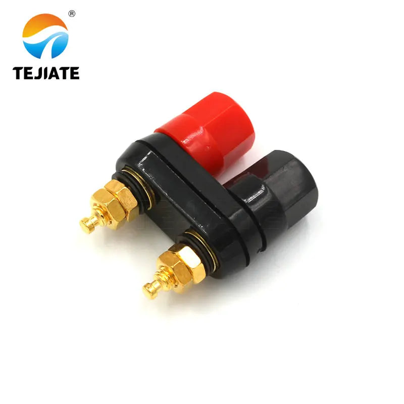 1PCS Conjoined Double-part Power Amplifier Terminal Double-hexagon Connector Double-header Adapter 4mm Banana Socket-terminal