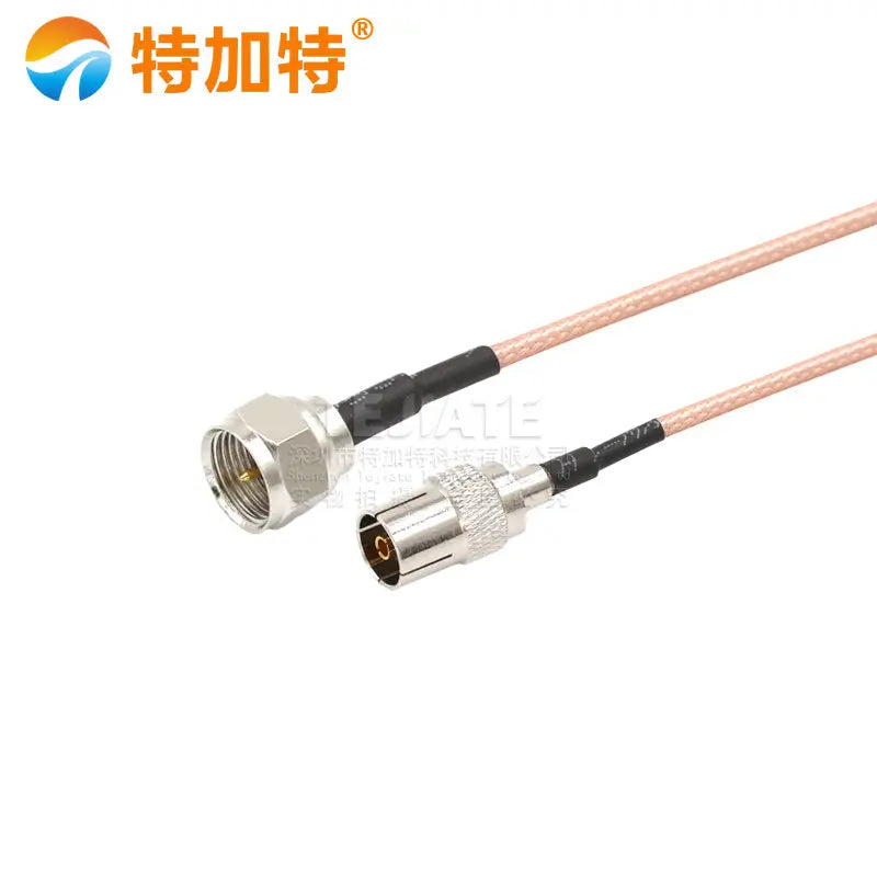 1PCS F Male Header To TV Female Header Length 0.5 0.75 1 1.5 2 3 3.5 5 8 10 12 15 20 30M British Standard FJ TVK RG316 Wire