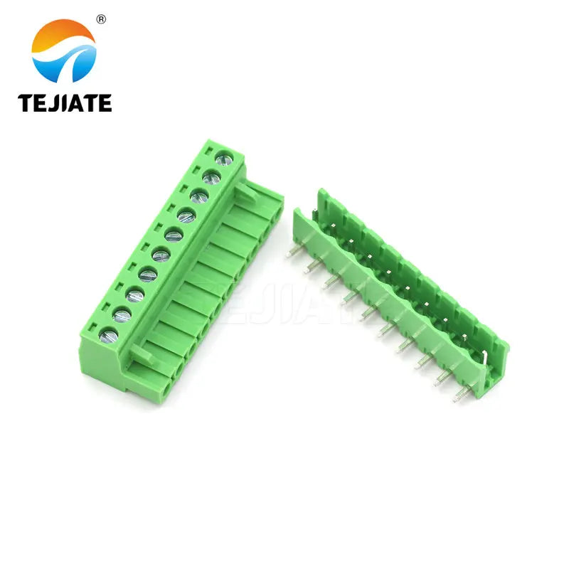 5Pairs KF2EDGK 5.08MM Plug-in Terminal PCB Connector 10P/12P Bent Pin/Straight Pin