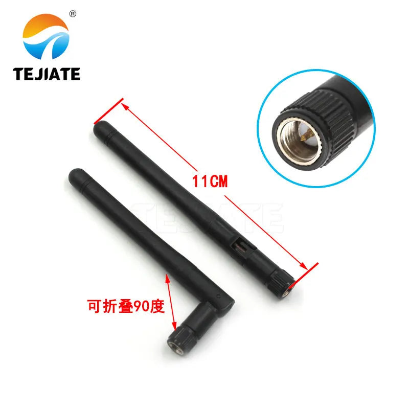 5PCS 2.4G Bendable Antenna SMA Inner Pin 11CM White/black