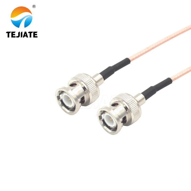1PCS TEJIATE Adapter Cable BNC To BNC Type BNCJ Convert BNCJ 8-90CM 1M 1.5M 2M Length Connector RG316 Wire