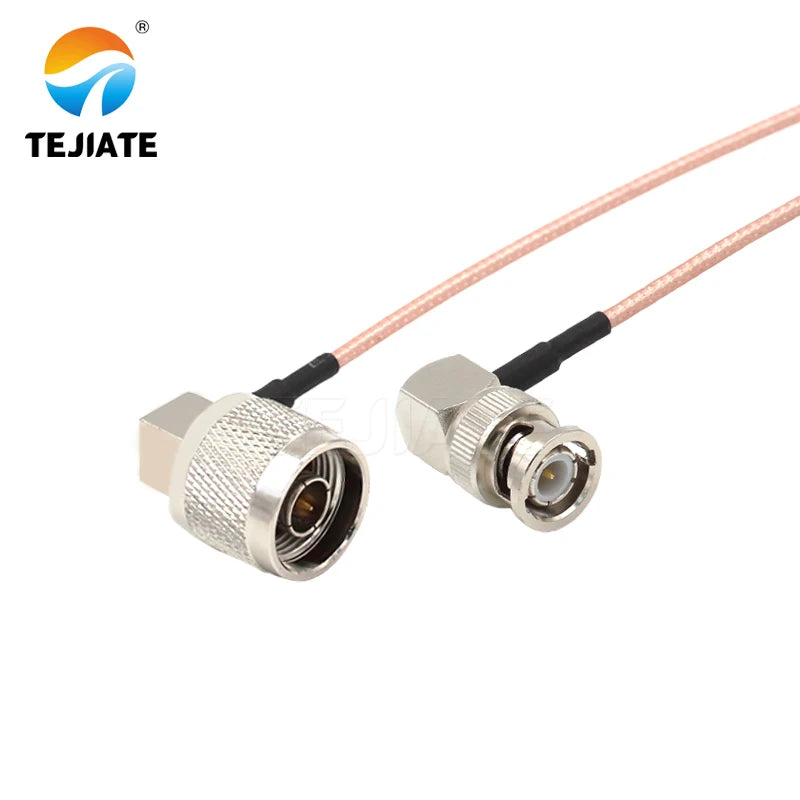 1PCS TEJIATE Adapter Cable BNC To N Type BNCJW Convert NJW 8-90CM 1M 1.5M 2M Length Connector RG316 Wire