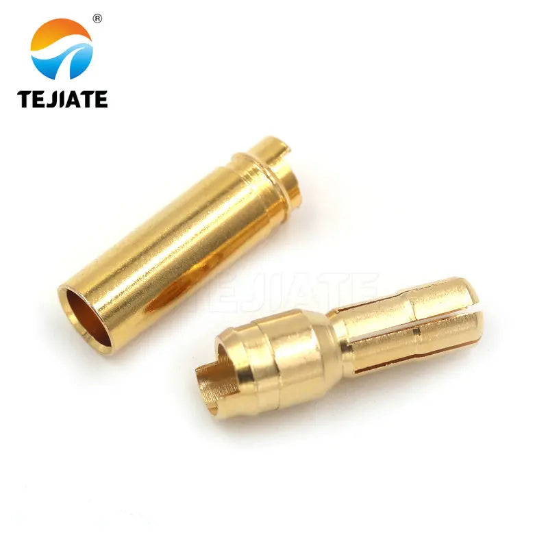 10PCS 2.0 3.5 4.0 5.5MM Banana Plug Aircraft Model 30/45/100A Gold-plated 7U Multi Axis Connector For Electric Model Motor