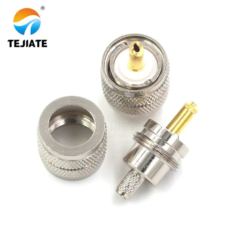 1PCS Tuner Connector UHF Male Header UHFJ-1.5-3-5-7 RG6/8/58/142/316 Opening Type Adapter Inner Hole
