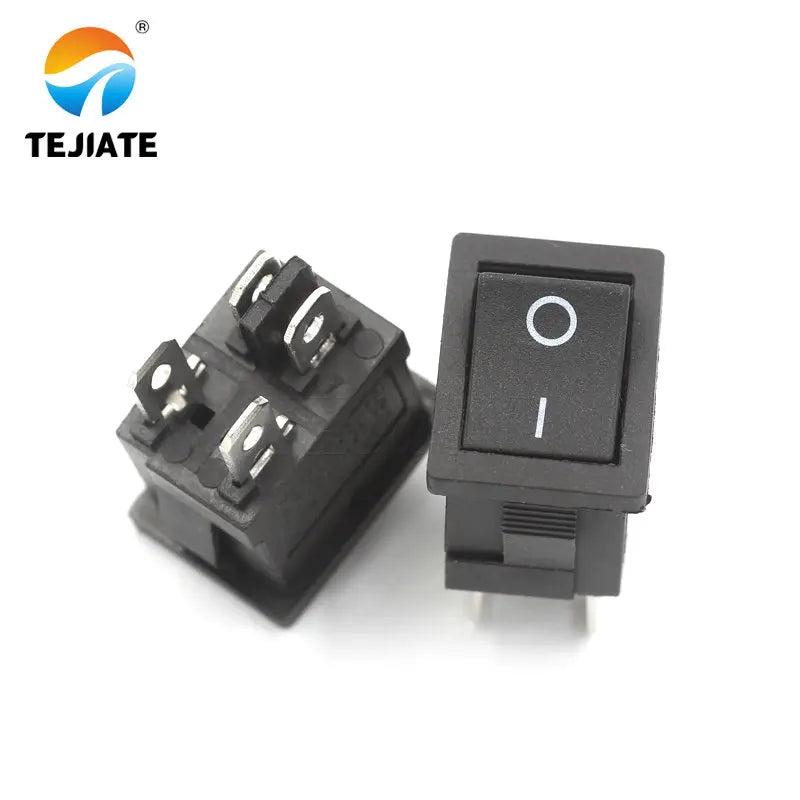 10PCS Boat-type Switch KCD1-1 Water Dispenser Ship Shaped Rocker Power Button Toggle Microswitch 4 Feet 2Gear
