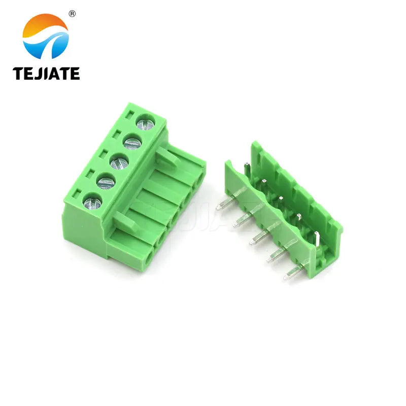 5Pairs KF2EDGK 5.08MM Plug-in Terminal PCB Connector 2/3/4/5/6/7/8/9P Bent Pin