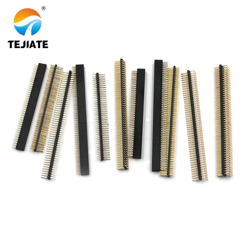 2PCS 2x50P 1.27MM Double Row Straight Pin/Bent Pin Patch Gold Plated Row Female Header Straight Insert