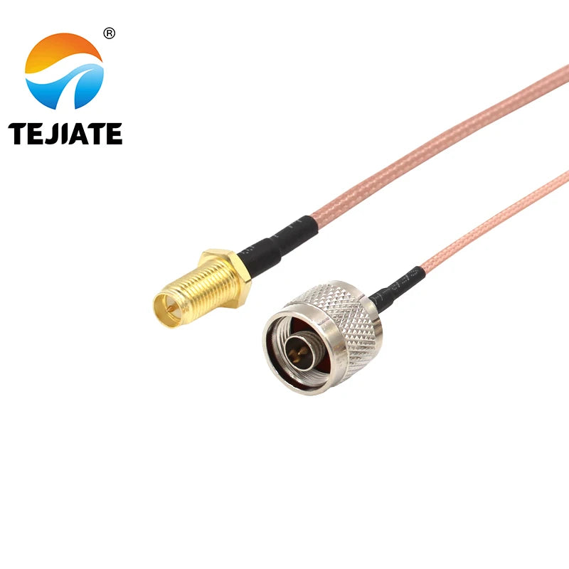 1PCS TEJIATE Adapter Cable RPSMA To N Type RPSMA-KY Convert N-J 8-90CM 1M 1.5M 2M Length Connector RG316 Wire