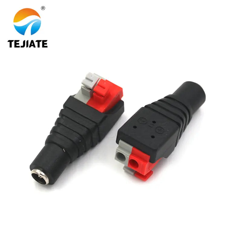 1PCS BNC Type Adapter Monitoring Camera Power Plug DC Video Connector Welding-free Male/Female Plug Press Type Socket