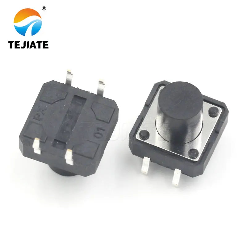 20PCS Direct-insertion Vertical 4 Legs Touch Key Microswitch Erect 4 Foot Button Switch 12*12*4.3/5/5.5/7/7.5/8/9/10/12/13/15MM