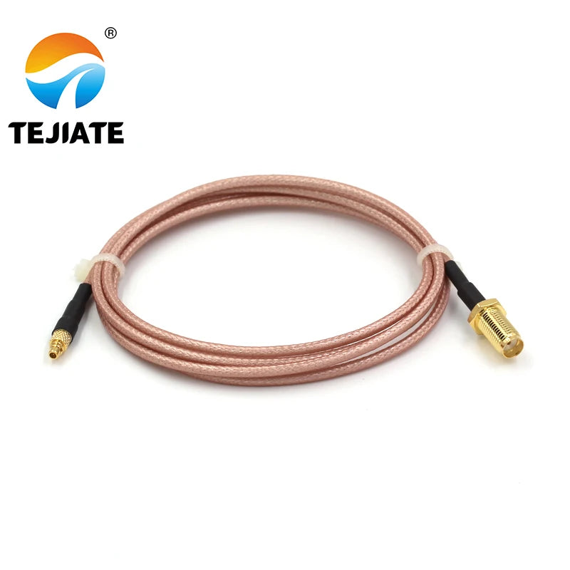 1PCS TEJIATE Adapter Cable MMCX To SMA Type MMCX-J Convert SMA-KY 8-90CM 1M 1.5M 2M Length Connector RG316 Wire