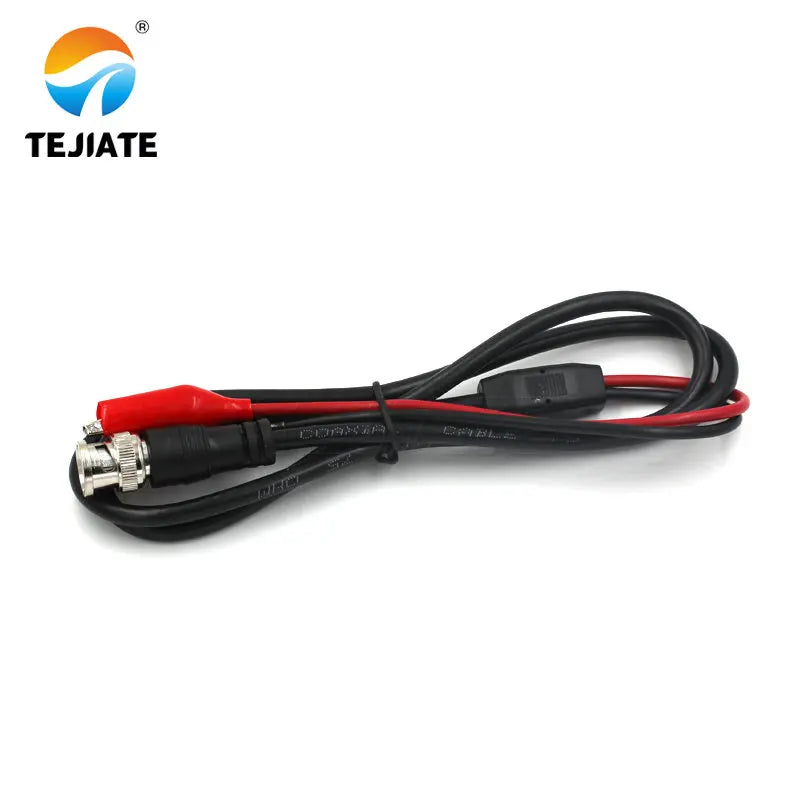1PCS 100CM BNC Q9 to Double Crocodile Clamp Oscilloscope Test Line Impedance BNC Male to Double Crocodile Clamp