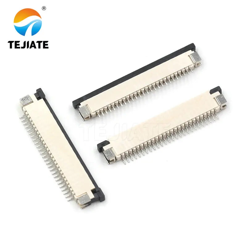10PCS FFC/FPC Connector Flat Cable Socket 1.0MM Adapter 16/18/20/22/24/26/28/30/40P Up Drawer Type Plug Kit