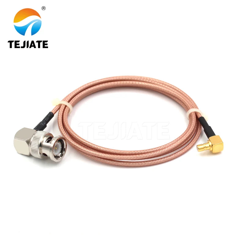 1PCS TEJIATE Adapter Cable BNC To SMB Type BNCJW Convert SMBJW 8-90CM 1M 1.5M 2M Length Connector RG316 Wire