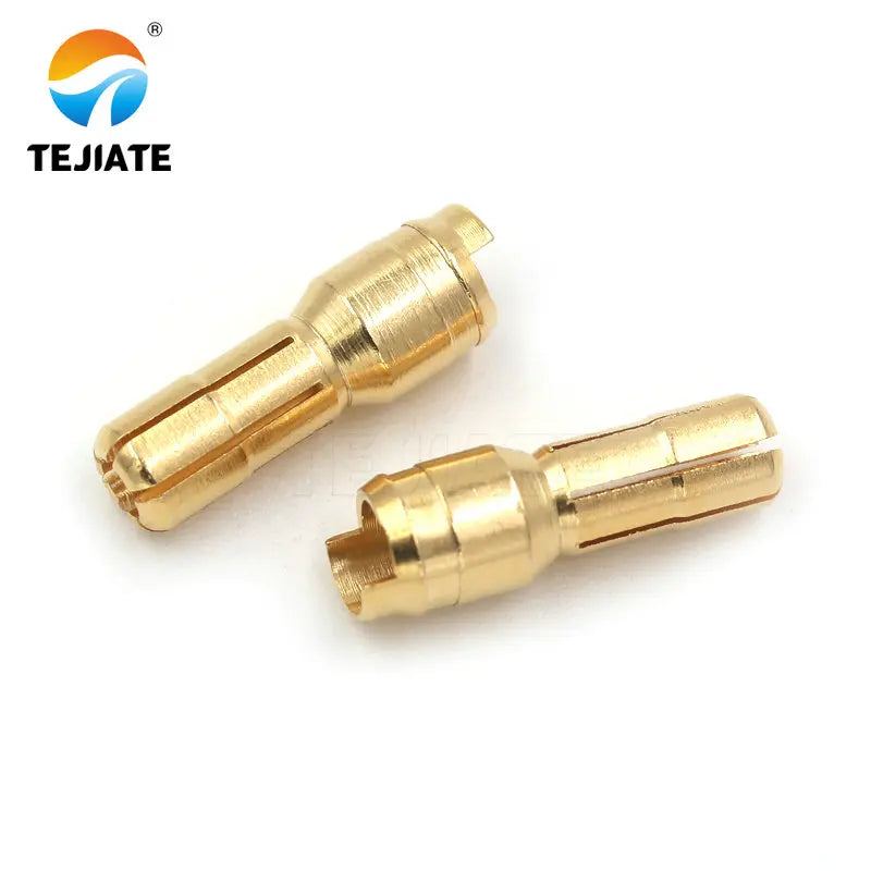 10PCS 2.0 3.5 4.0 5.5MM Banana Plug Aircraft Model 30/45/100A Gold-plated 7U Multi Axis Connector For Electric Model Motor
