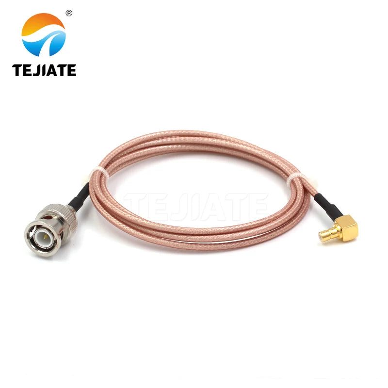 1PCS TEJIATE Adapter Cable SMB To BNC Type SMBJW Convert BNCJ 8-90CM 1M 1.5M 2M Length Connector RG316 Wire
