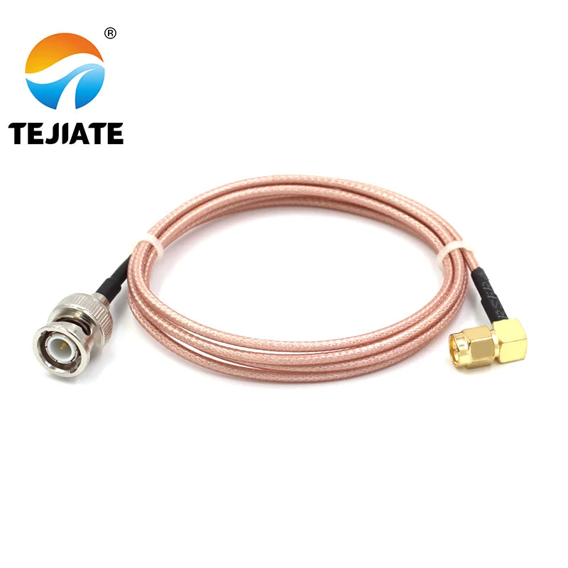 1PCS TEJIATE Adapter Cable BNC To SMA Type BNC-J Convert SMA-JW 8-90CM 1M 1.5M 2M Length Connector RG316 Wire