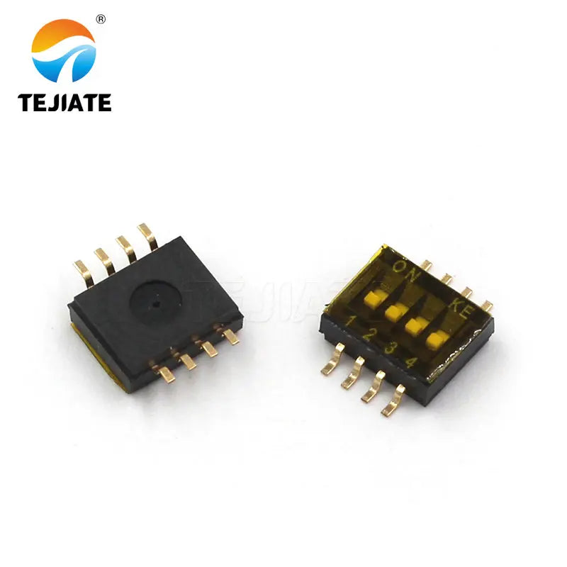 5PCS Toggle Switch Paster Type Up Pulling DIP Snap Switches 1.27MM 2/4/5/6/8/10P Black Dial Address Switch