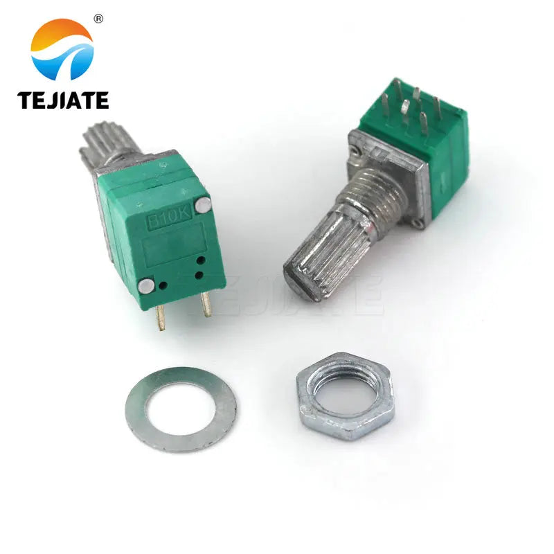 5pcs RK097G 20K 50K 100K B5K with a switch audio 6pin shaft 15mm amplifier sealing potentiometer