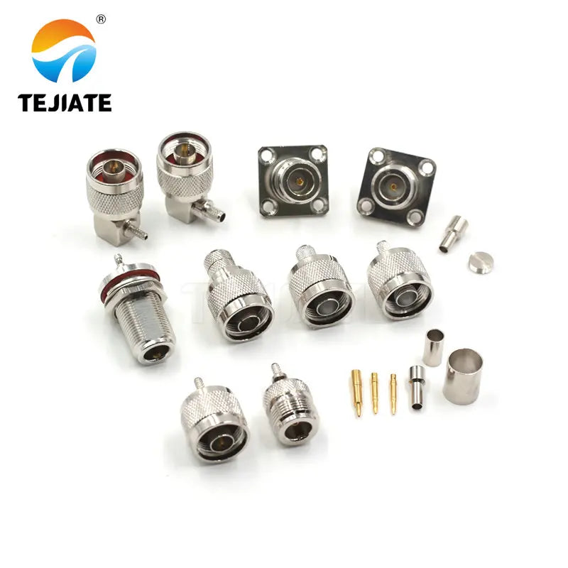 1PCS N Type Adapter J-K-JW-KY-KF 1.5/3/5/7MM Opening Type Male/Female Header Connector Match For RG58/142/174/316 All Copper
