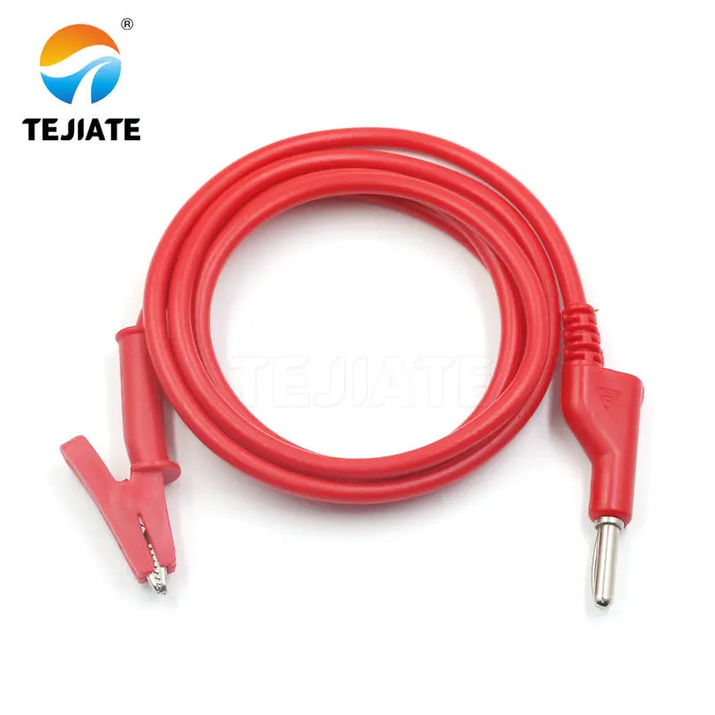 1PCS Banana Plug To Alligator Clip Power Test Line High Voltage Experimental Wire Component