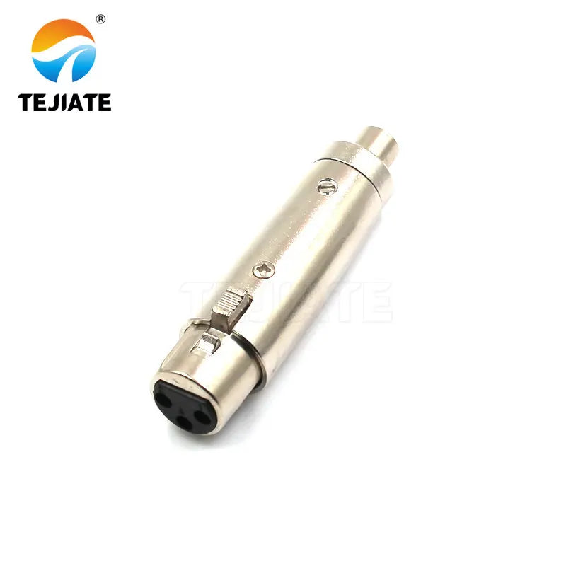 1PCS Three-core Cannon To RCA Microphone Adapter KK-JJ-JK 6.3/6.55MM Audio Connector
