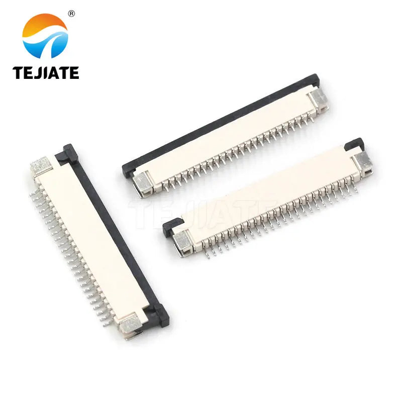 10PCS FFC/FPC Connector Flat Cable Socket 1.0MM Adapter 16/18/20/22/24/26/28/30/40P Up Drawer Type Plug Kit