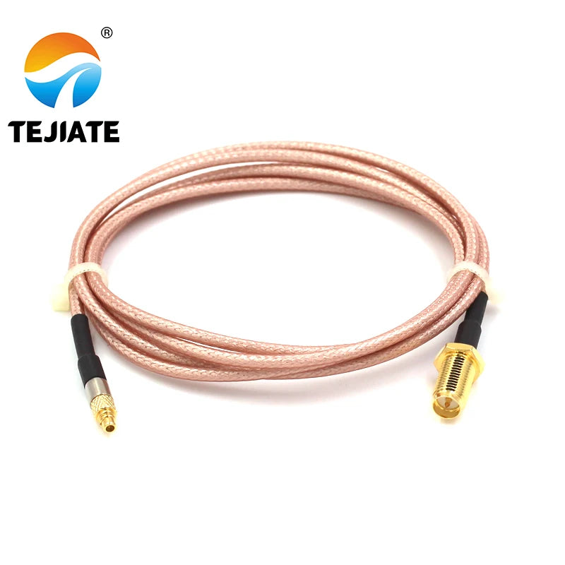 1PCS TEJIATE Adapter Cable MMCX To RPSMA Type MMCX-J Convert RPSMA-KY 8-90CM 1M 1.5M 2M Length Connector RG316 Wire