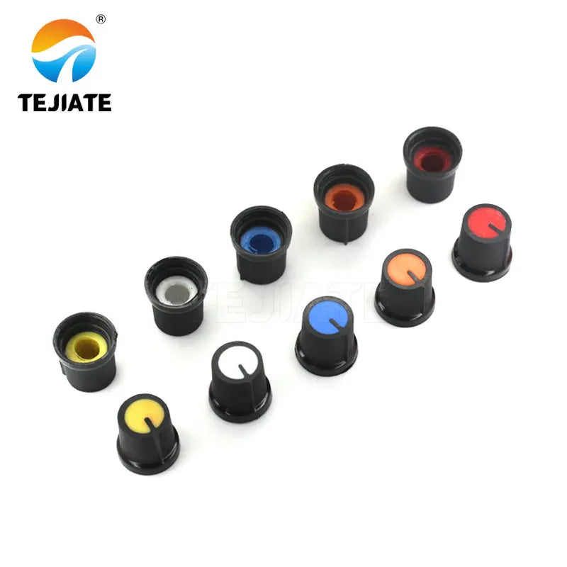 5PCS WH148 potentiometer knob cap 15X17mm AG2 Yellow Orange Blue White Red