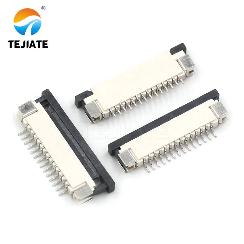 10PCS FFC/FPC Connector Flat Cable Socket 1.0MM Adapter 4/5/6/8/9/10/12/14/15P Down Drawer Type Plug Kit
