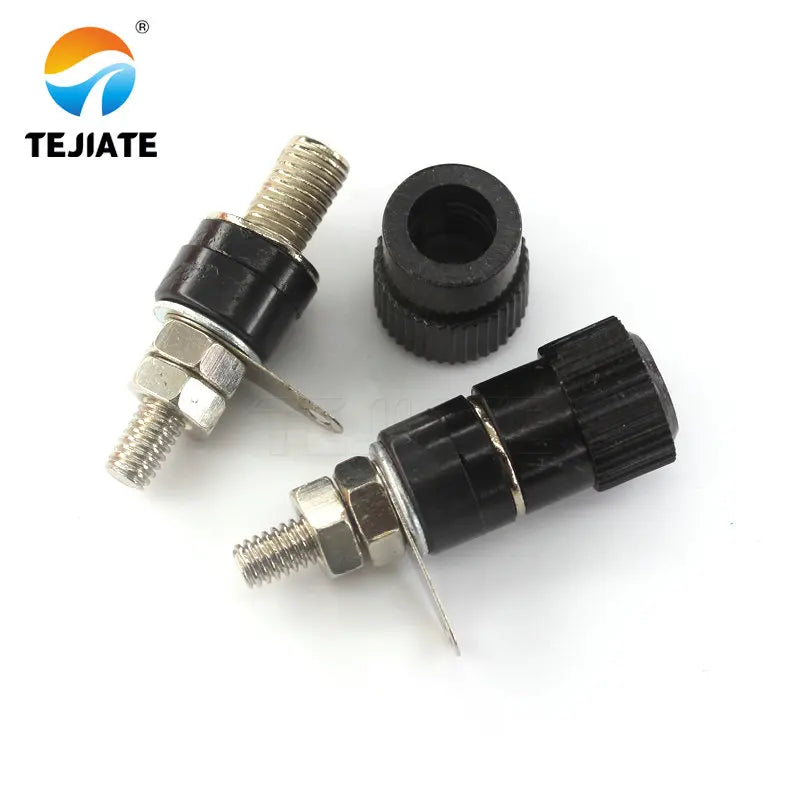 5PCS Terminal Base JS-910B M4 32.6*4mm Banana Header Socket Test Stand Red Or Black