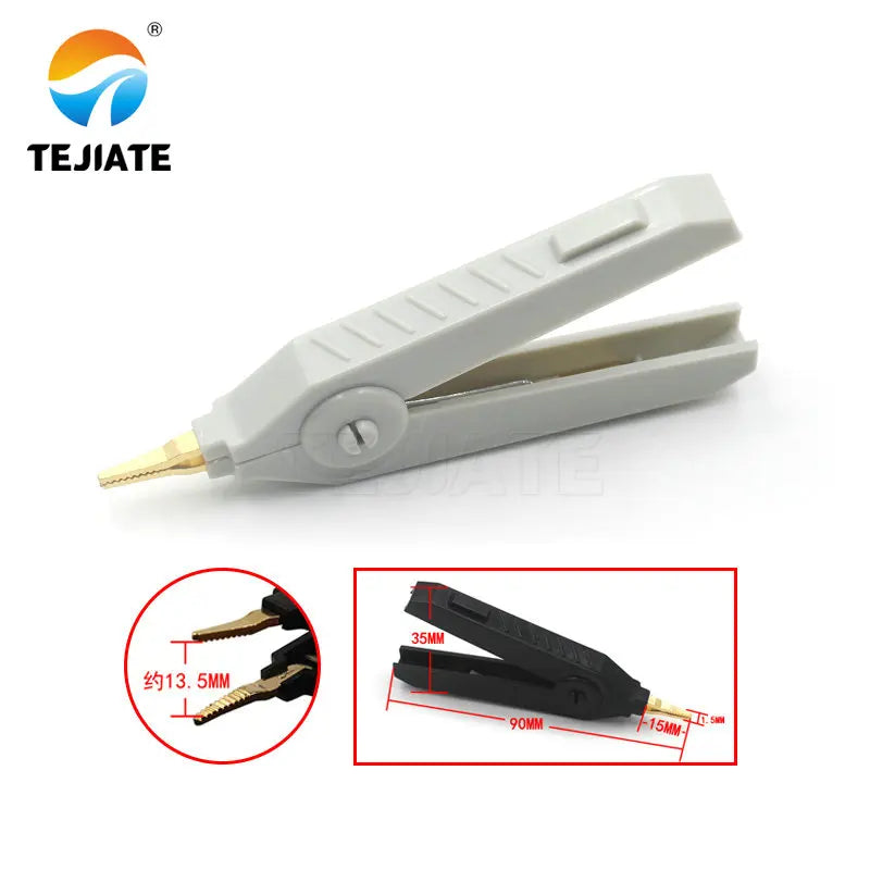1PCS Alligator Clip Sheath Clip Small Battery Wire Power Clip Grounding Test Clip LCR Big Duckbill Clip Test Line Gold Plated
