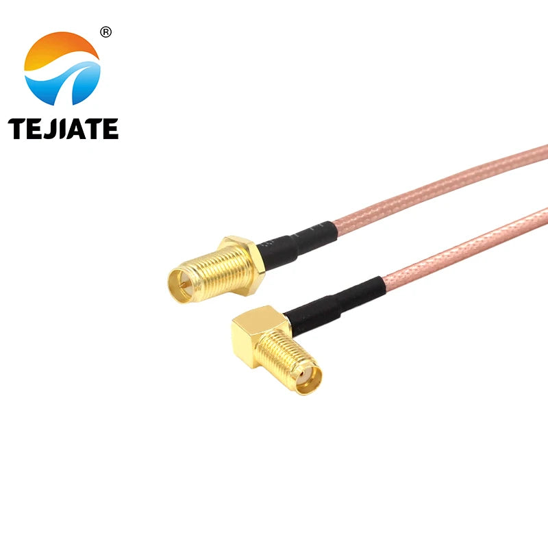 1PCS TEJIATE Adapter Cable RPSMA To SMA Type RPSMA-KY Convert SMA-KW 8-90CM 1M 1.5M 2M Length Connector RG316 Wire