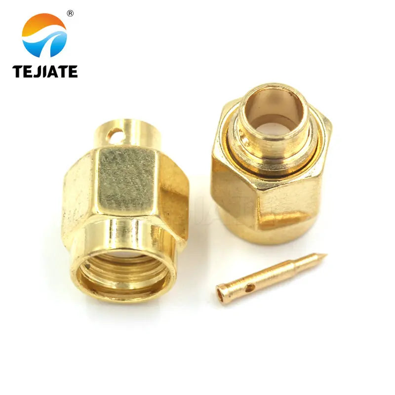 1PCS SMA JB2/JB3 JWB2/JWB3 Connector Male Header Srtaight/Bent Header Half  Flexible Steel Welding Adapter Match For RG402/405