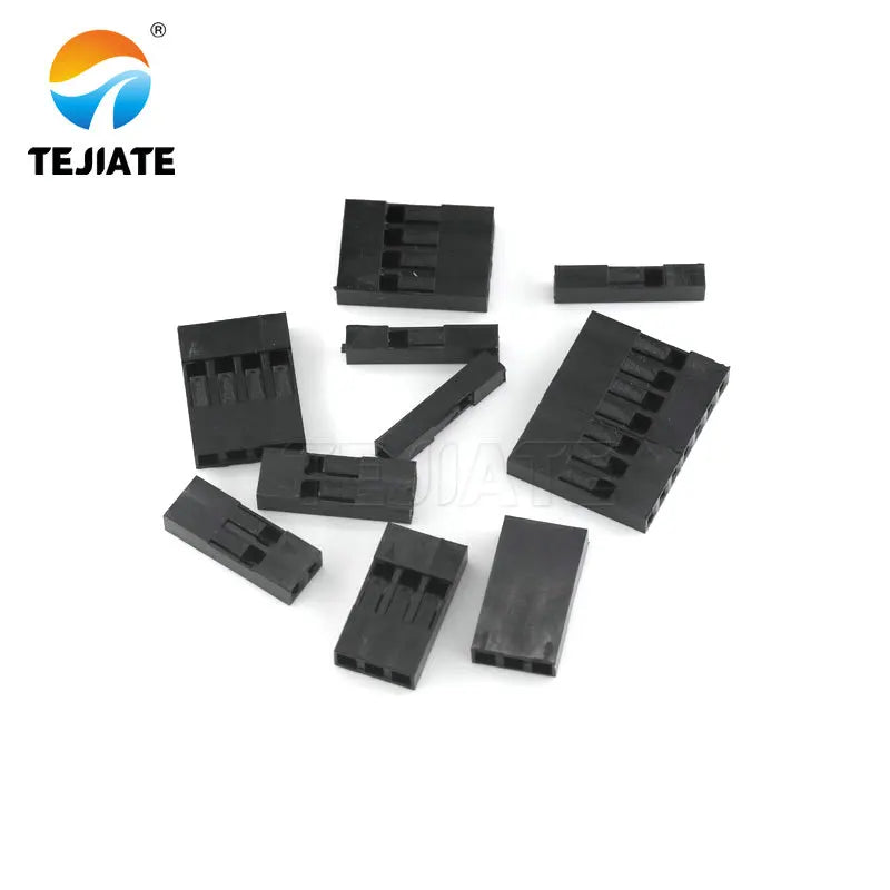 20PCS Connector Shell 1Pin 2Pin 3Pin 4Pin 5Pin 6Pin 7Pin 8Pin 9Pin 10pin  Single Row 2.54 mm Through Hole Housing Jumper Wire