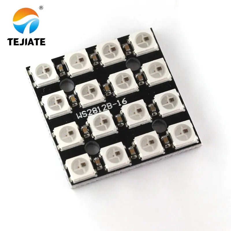 16Bit RGB 4x4 LED WS2812B 5050 RGB LED + Integrated Drivers