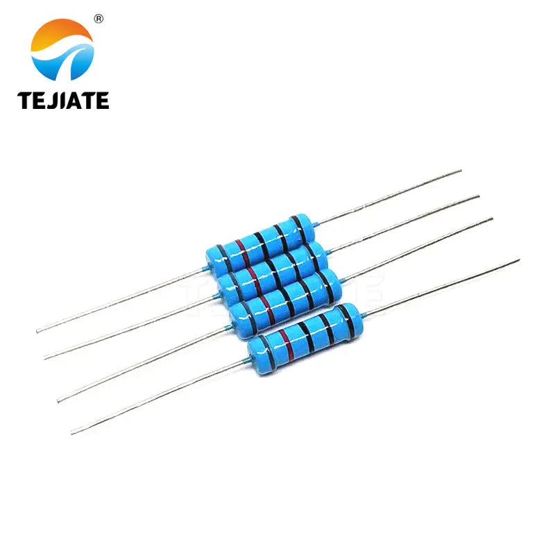 200pcs 3W Metal film resistor 1% 1R ~ 1M 1R 4.7R 10R 22R 33R 47R 1K 4.7K 10K 100K 1 4.7 10 22 33 47 4K7 ohm
