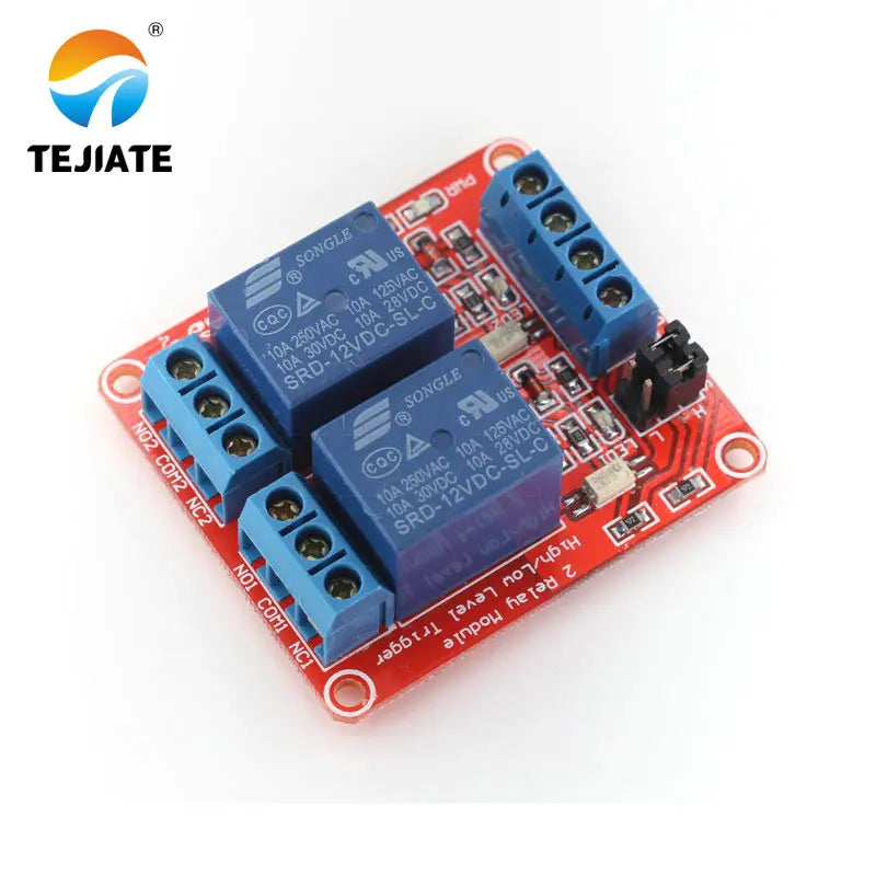 5V 2-Channel Relay Module Optocoupler Isolation 2-Way Support High Low Level Trigger Development-Board