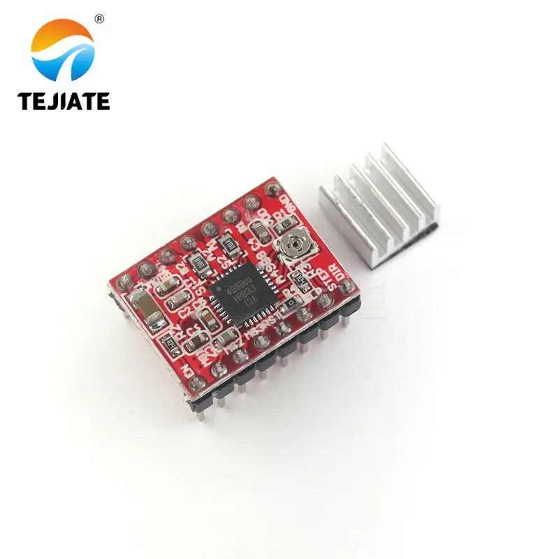 A4988 StepStick Stepper Driver+Heat sink For Reprap 3D Printer Parts Red Motor Driver With Heatsink Accessorie