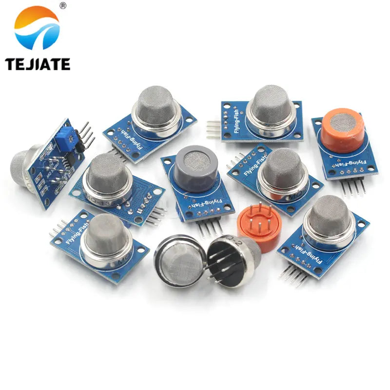 MQ Series Sensors  MQ-2 Use for Detecting: Combustible gas such as LPG, butane, methane, alcoho MQ Socket Base MQ-135 Probe head